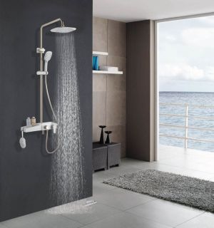 Душевая система AZARIO NEVO AZ-801-1 с поворотным изливом